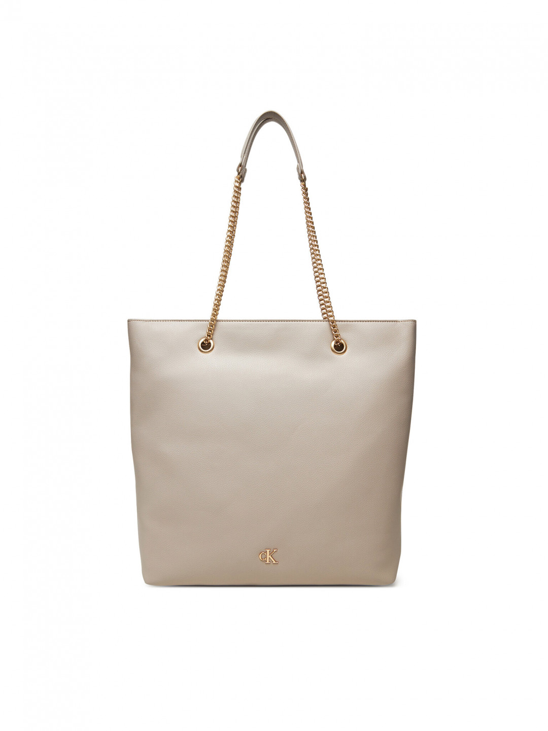 Calvin Klein Kabelka Minimal Monogram Chain Tote LV04F3204G Béžová